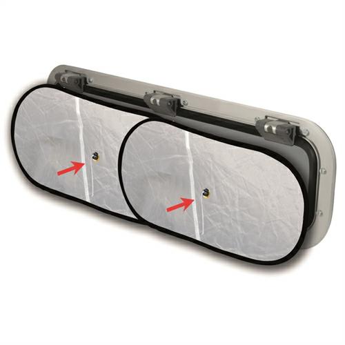 verduistering/hor combi patrijspoort 23x49cm, duopack