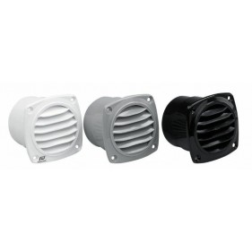 Ventilatierooster wit met flens