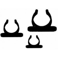 Klembeugel d25mm zwart polyamide