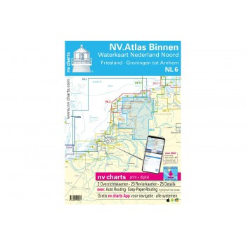 NV Atlas Nederland NL 6 - BINNEN - WATERKAART NEDERLAND NOORD
