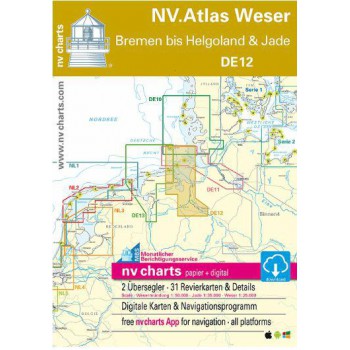 NV Atlas Duitsland DE 12 - Die Weser, Bremen bis Helgoland & Jade