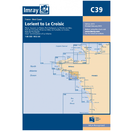 Imray C 39 - Lorient to le Croisic