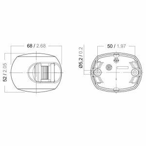 Serie 34 led heklicht zwart