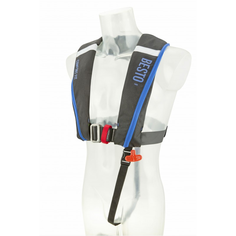 Comfort fit 180N zwart/blauw