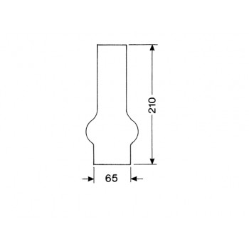 LANTAARNGLAS 20 LIGNE 21 CM