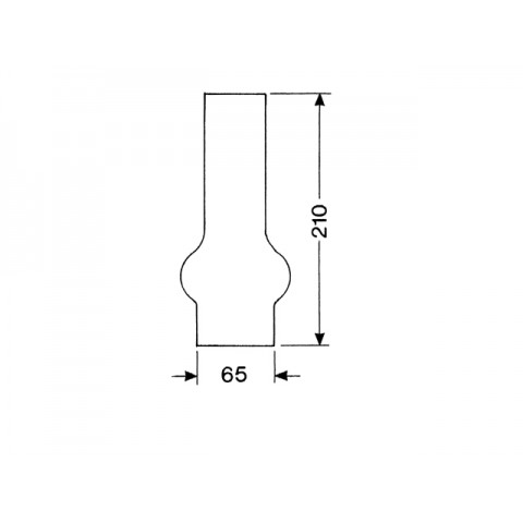 LANTAARNGLAS 20 LIGNE 21 CM