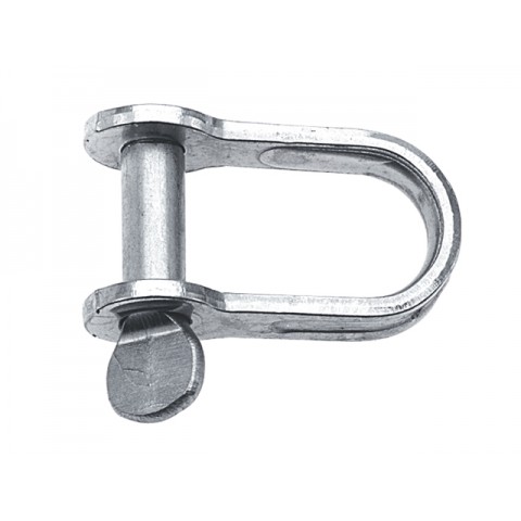 RVS D-plaatsluiting 6mm