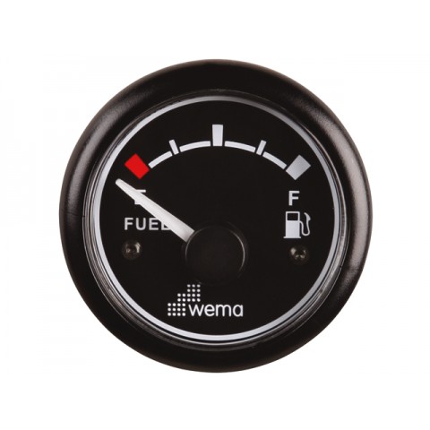 WEMA TANKMETER FUEL ZWART