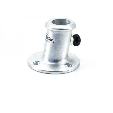 16mm  vlaggenstokhouder schuin Aluminium