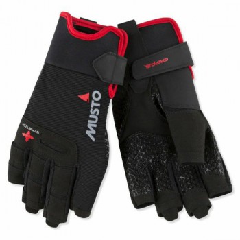 Musto Perf. Handschoenen L Korte vingers Zwart