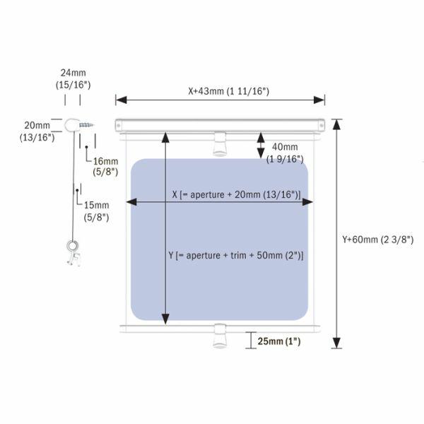 Portshade rolgordijn zilver maat 5