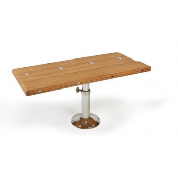 Klapbaar tafelblad Massief teak - 64x70/35cm