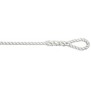 Fenderlijn met oog wit   10mm-2,5m