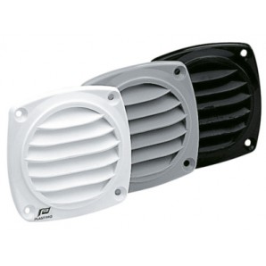 Ventilatierooster zwart 82x84