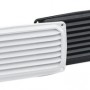 Ventilatierooster 20x10cm wit