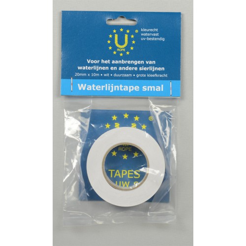 Waterlijntape wit 20mmx10m
