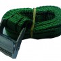 Spanband 1,5m met gesp, groen