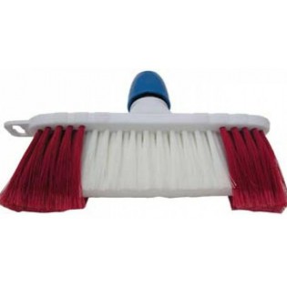 luiwagen wit gepluimd met rode baard