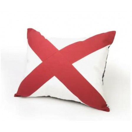 Kussen met signaalvlag V