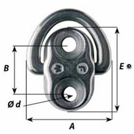 Scharnierend Dekoog-d6 RVS